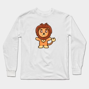 Funny Little Lion Long Sleeve T-Shirt